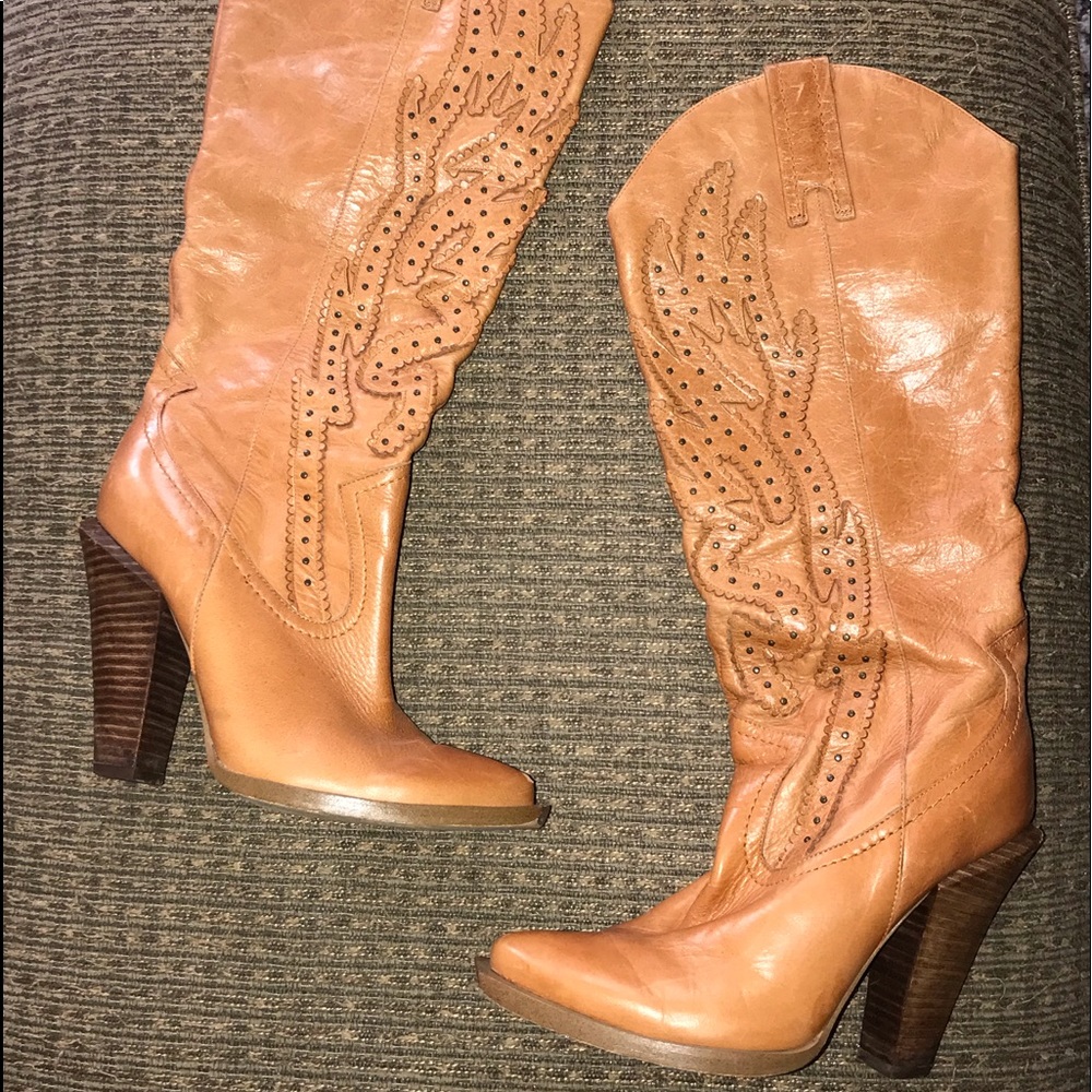 Jessica Simpson Abeline Western Cowboy Boots 7.5